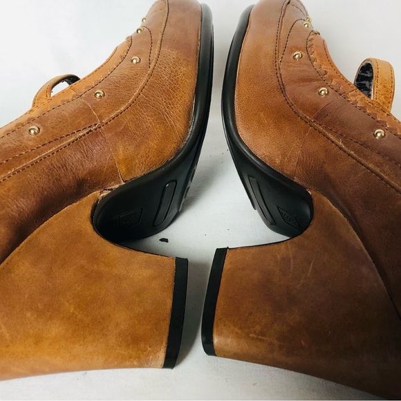 COLDWATER Creek Women’s High Heels Aerosoles Sz 6M Brown Leather Peep Toe S03 - Picture 9 of 13